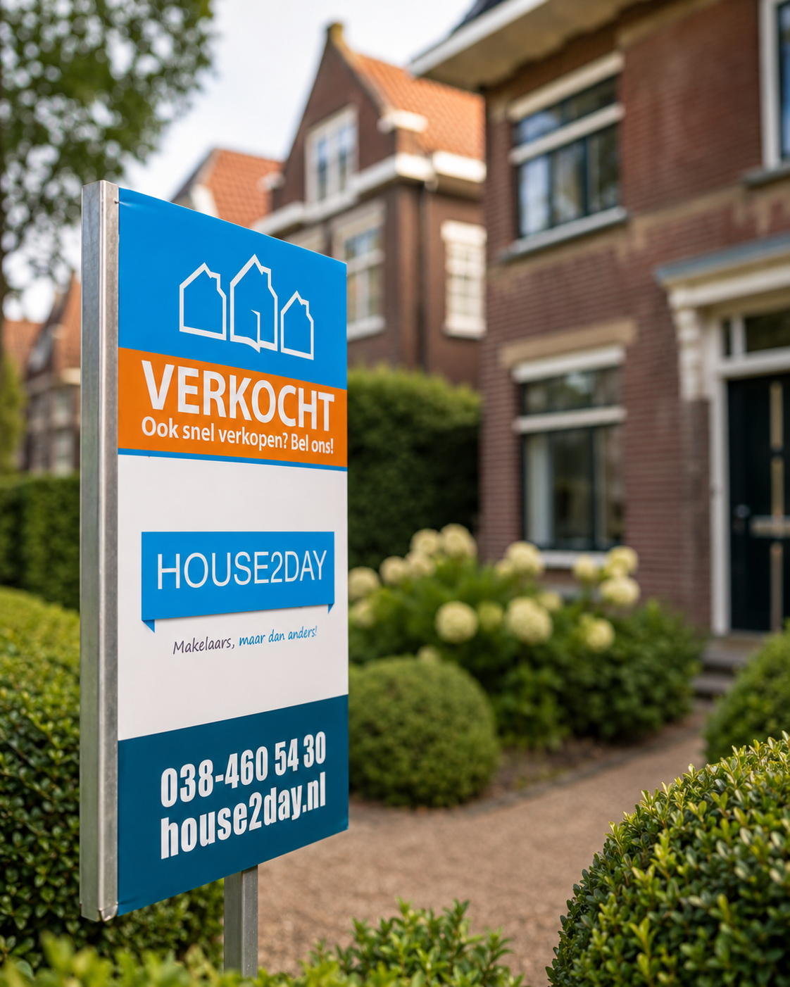 Verkocht bord van House2day voor een woning in Zwolle